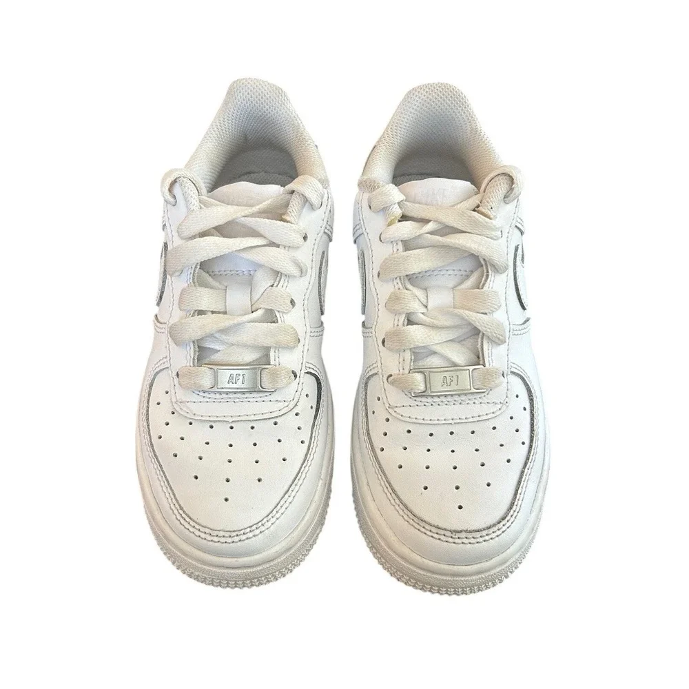 Nike Air Force‎ 1 Low Triple White Kids Sneakers FV5951-111 Size 1Y
